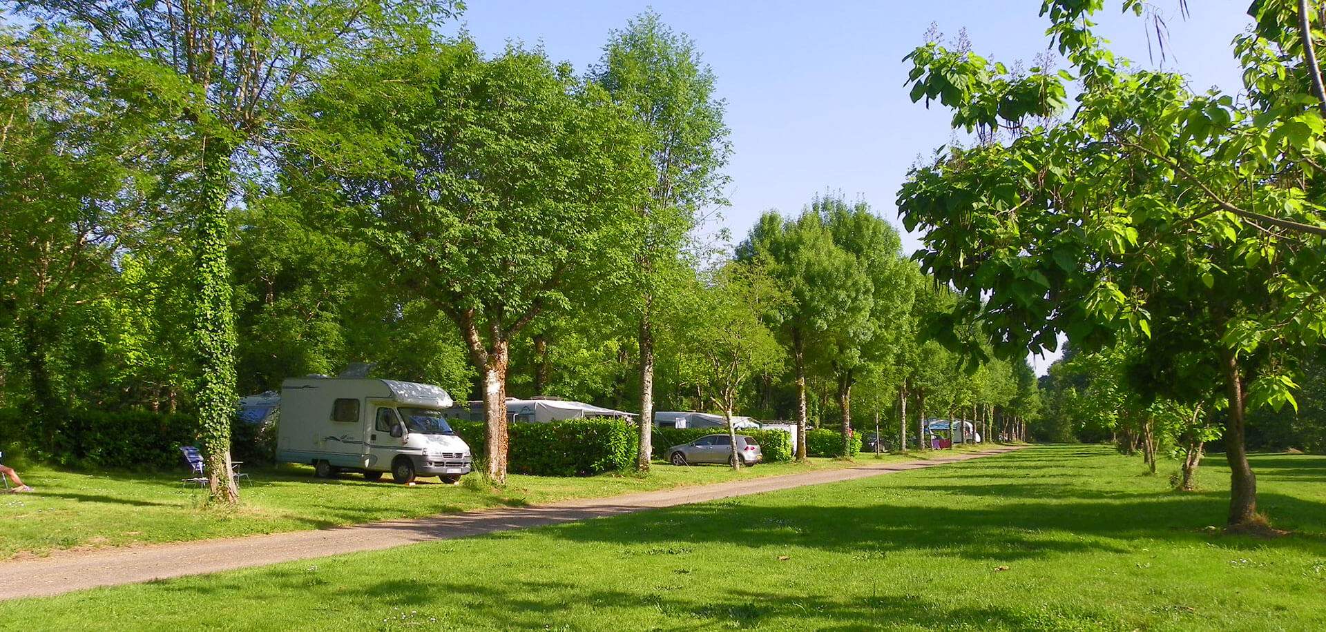 Pitches for motorhome campers in the Dordogne